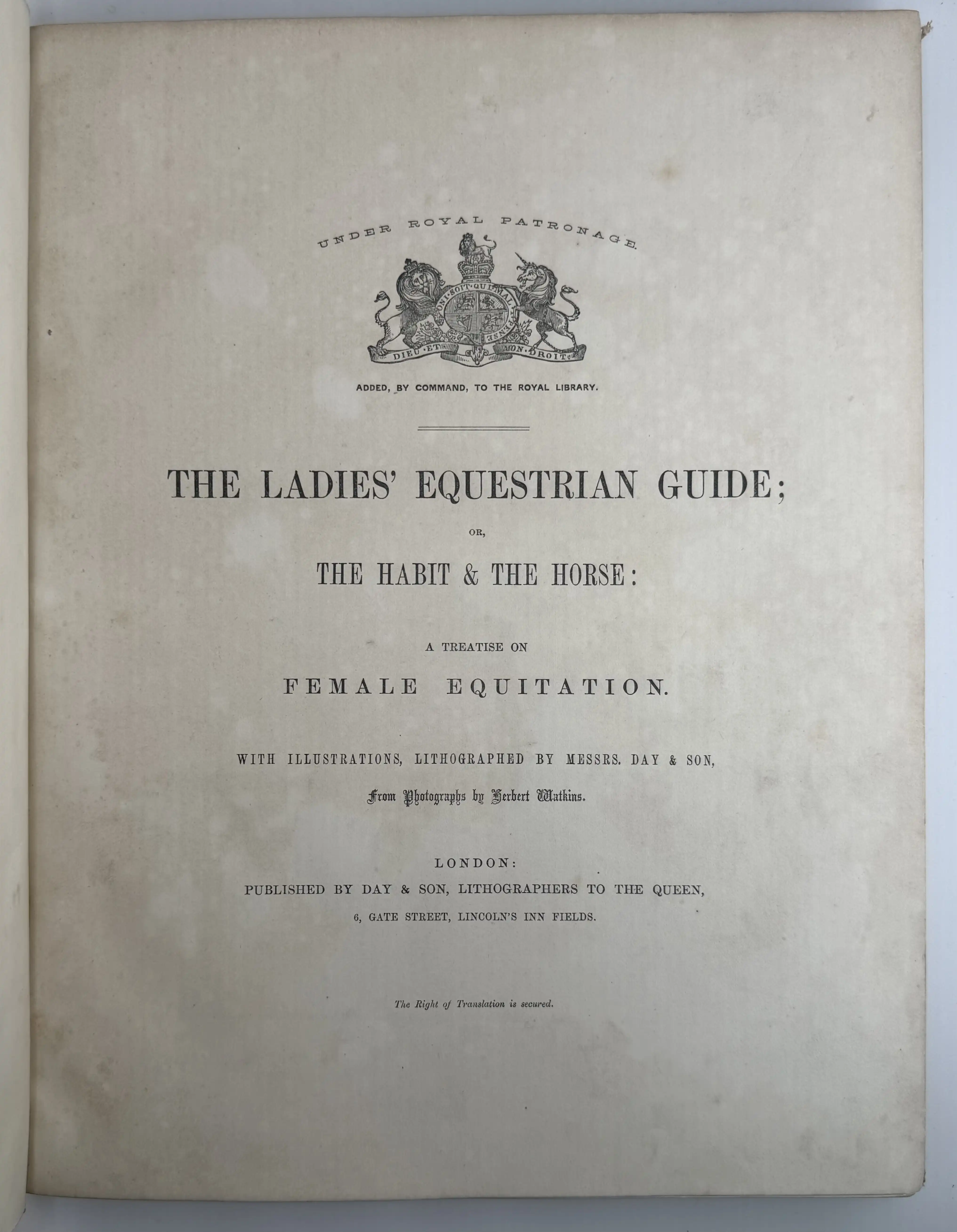 Clarke, The Ladies' Equestrian Guide