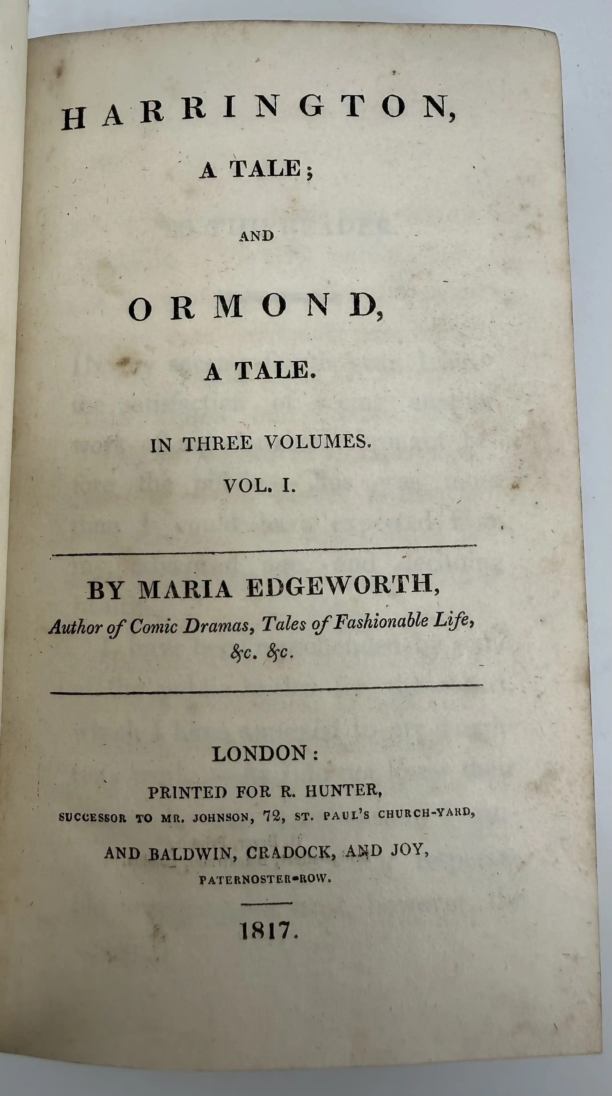 Edgeworth, Harrington and Ormond